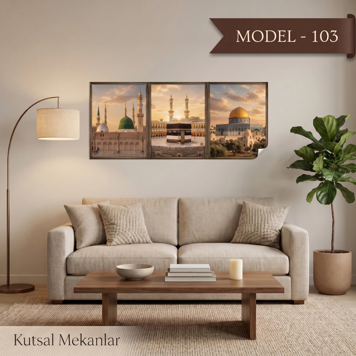 Statik Tutunma Özellikli Tablo - Poster Dini (Model- 105)