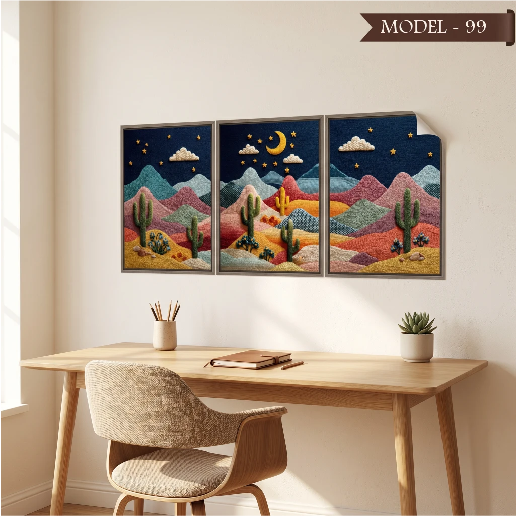 Statik Tutunma Özellikli Tablo - Poster Çiçek (Model- 99)