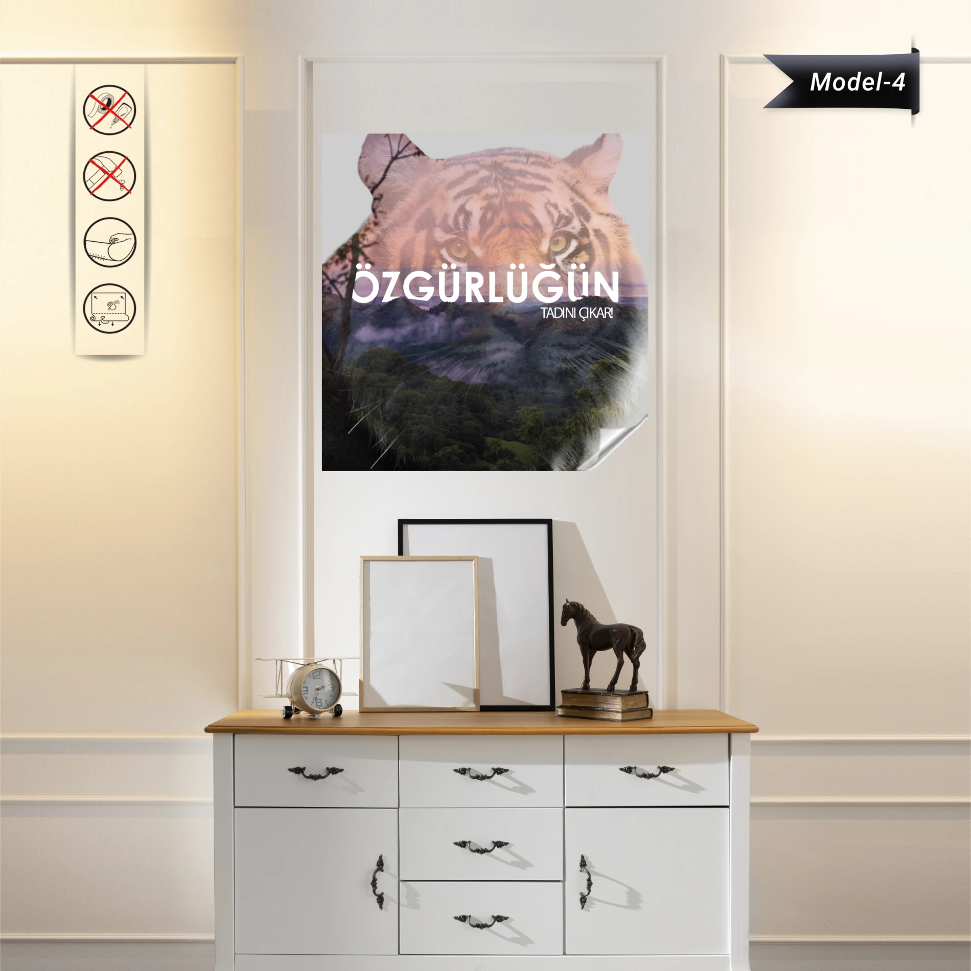 Statik Tutunma Özellikli Tablo - Poster Motivasyon (Model- 5)