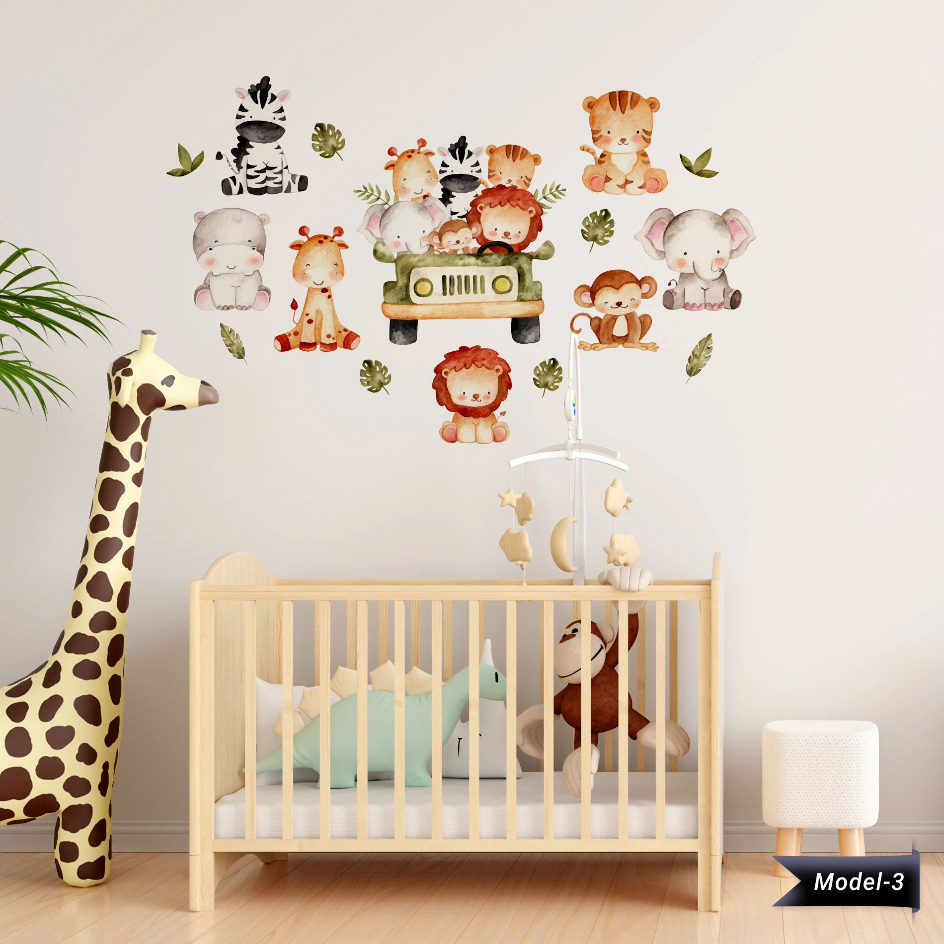 Çocuk Safari Sticker (Model-3)