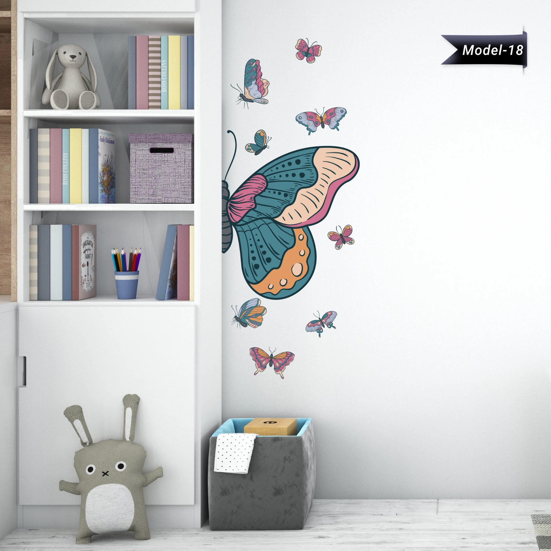 Ev Dekorasyon Kelebek Sticker (Model-18)
