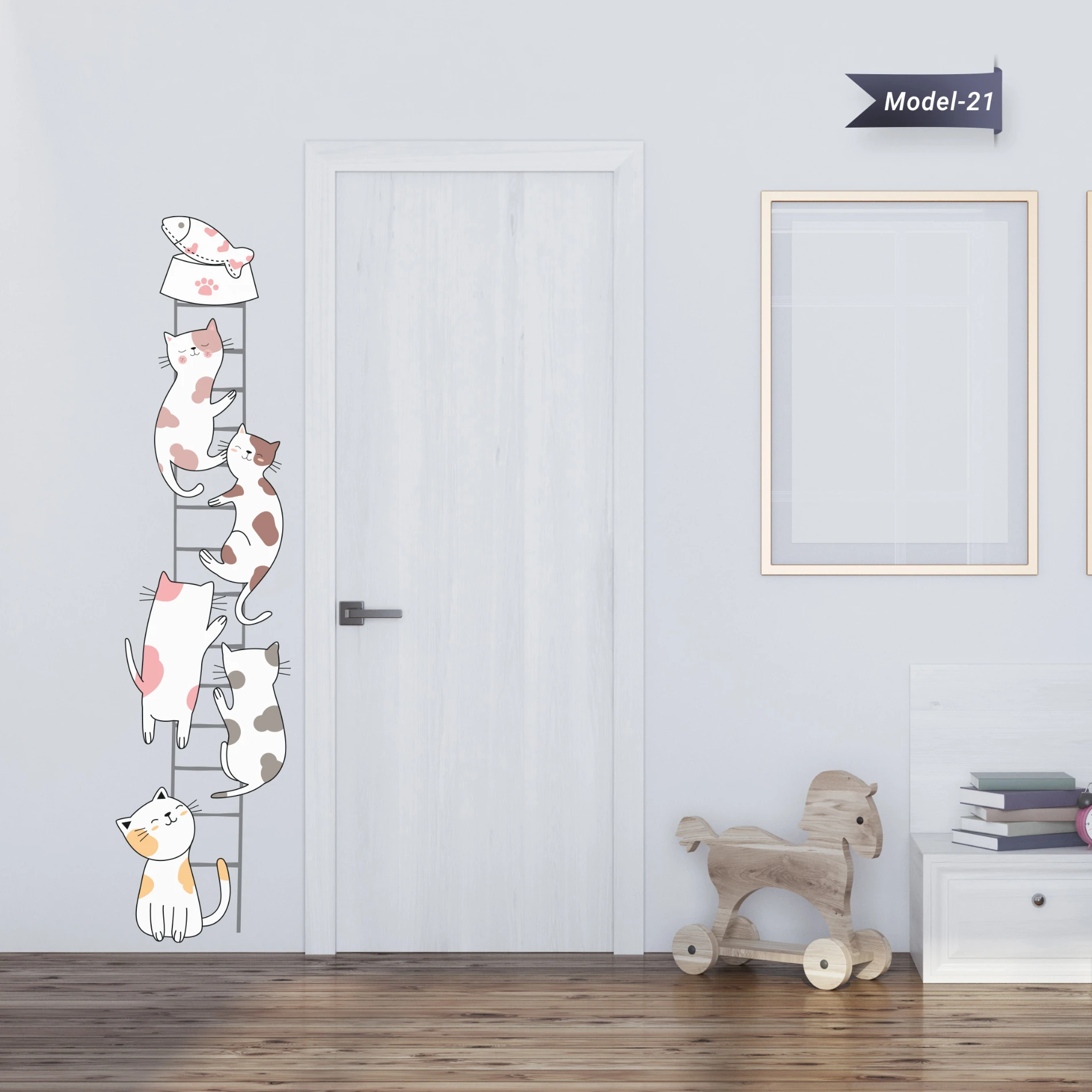 Ev Dekorasyon Kedi Sticker (Model-21)