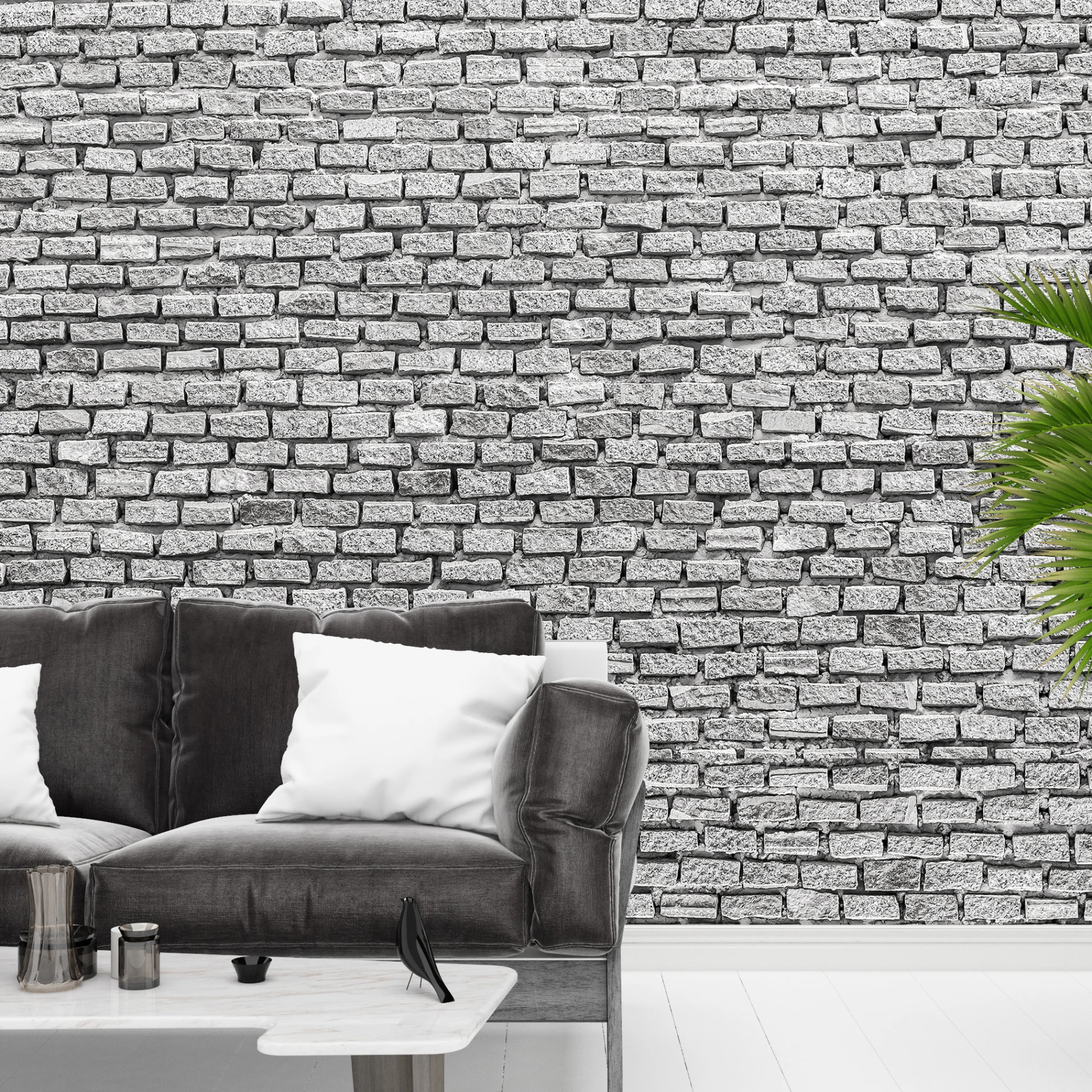 Duvar Kağıdı Taş Desen (Model -4004)