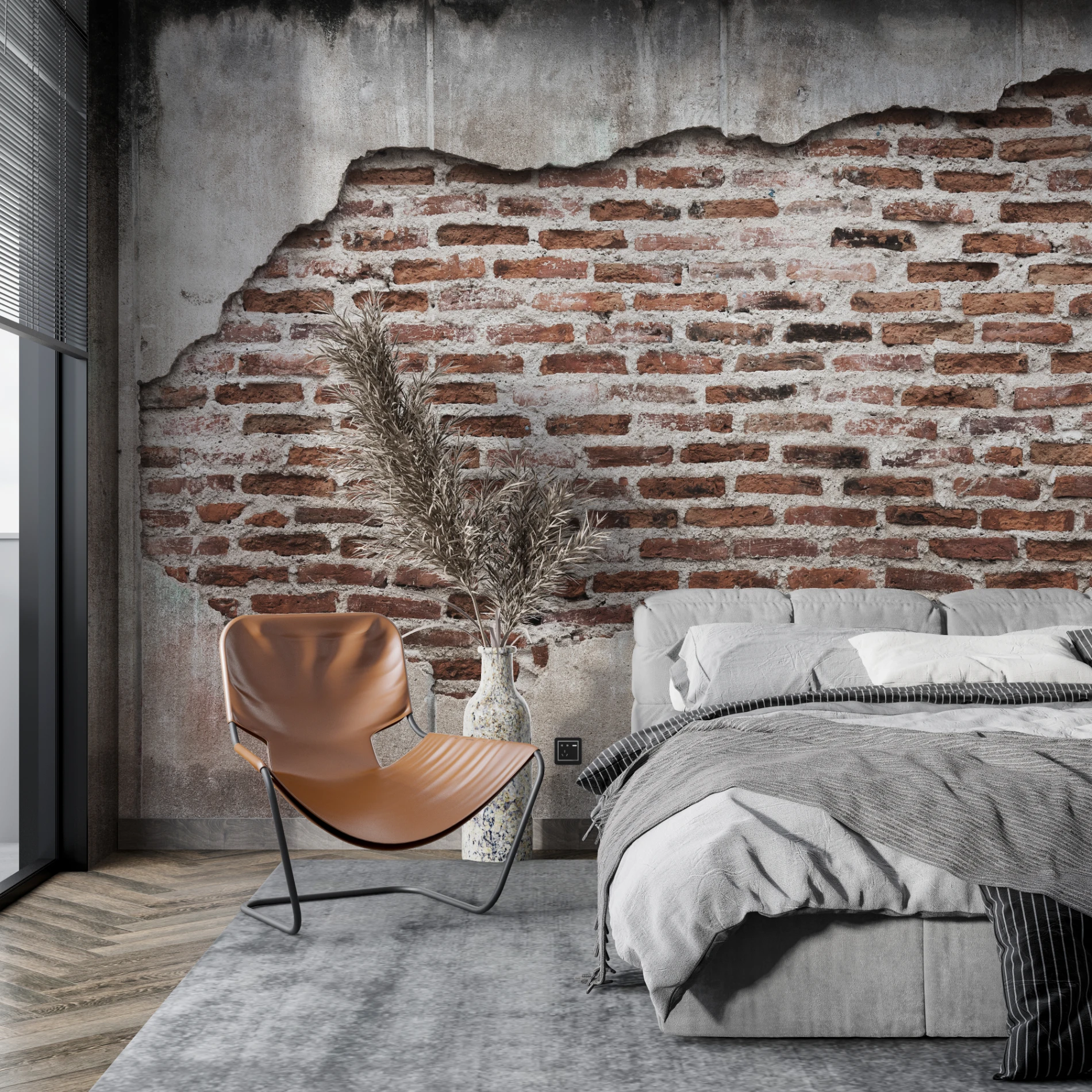 Duvar Kağıdı Taş Desen (Model -4007)
