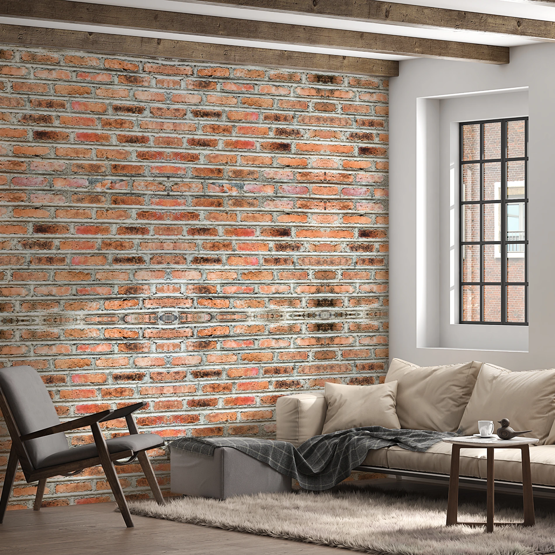 Duvar Kağıdı Taş Desen (Model -4014)