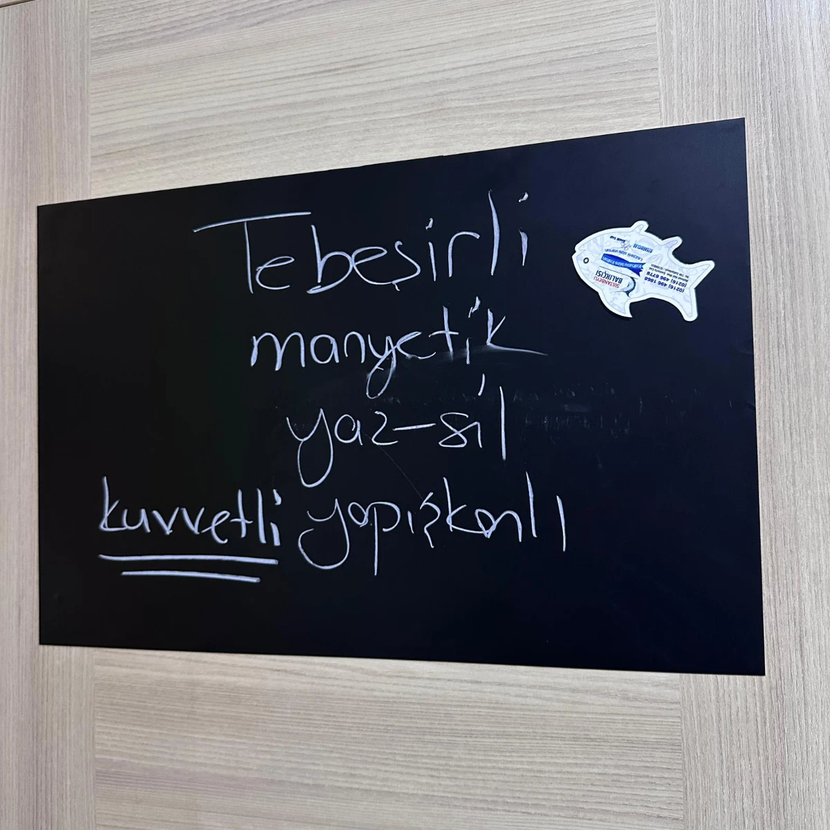 Siyah Tebeşirli Manyetik Yaz Sil