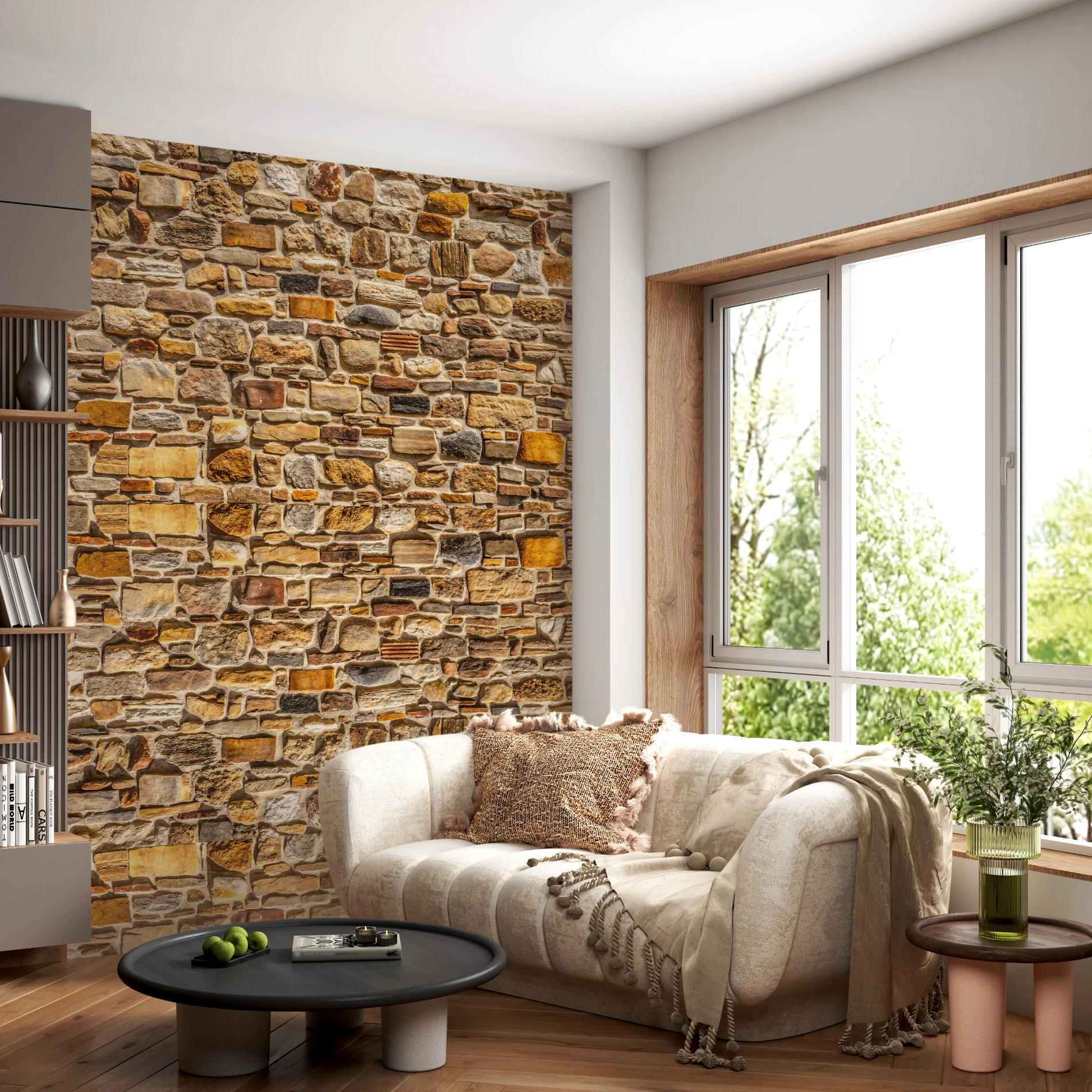 Duvar Kağıdı Taş Desen (Model -4016)