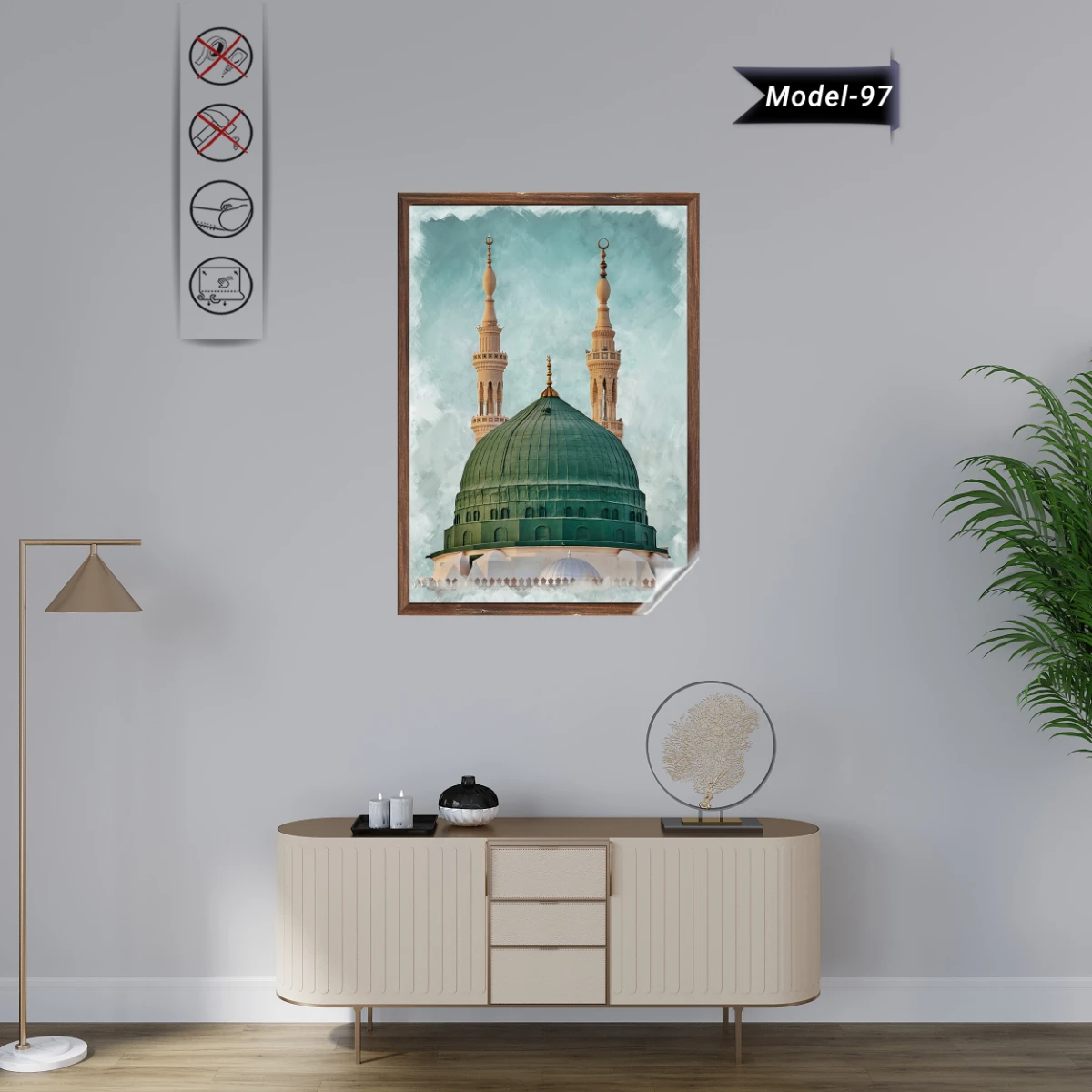 Mescidi Nebevi Tablo - Poster Dini (Model- 97)